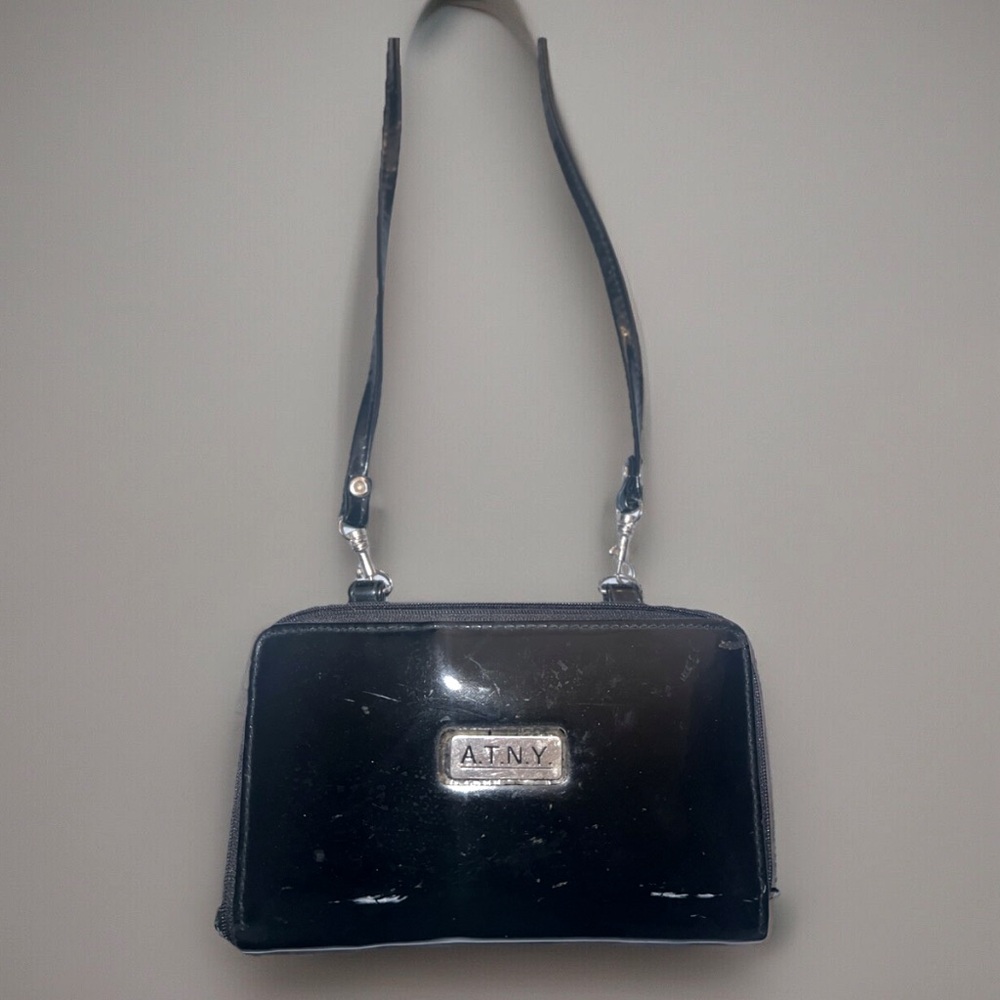 Vintage Y2K A.T.N.Y. Patent leather Black Crossbody Purse
